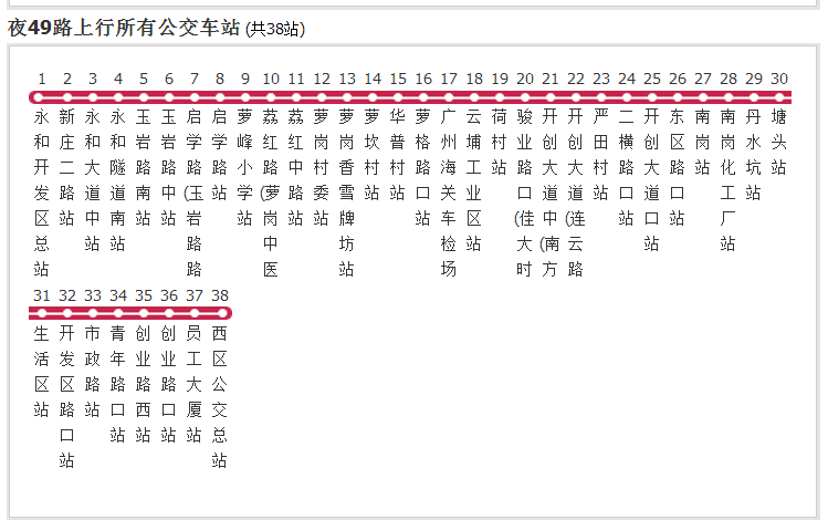 廣州公交夜49路