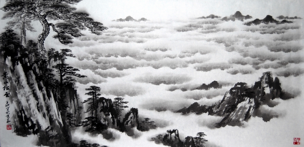 黃山松雲65x135