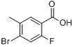 4-溴-2-氟-5-甲基苯甲酸