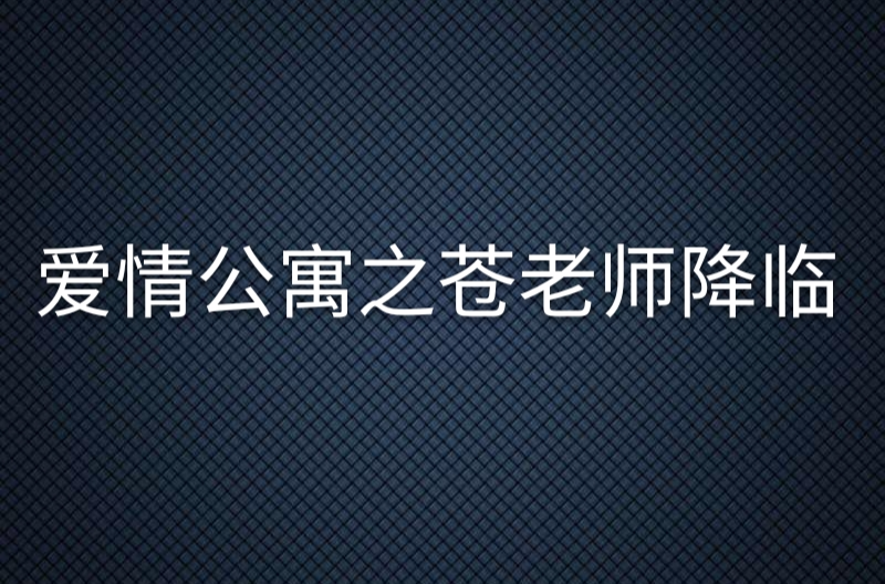 愛情公寓之蒼老師降臨