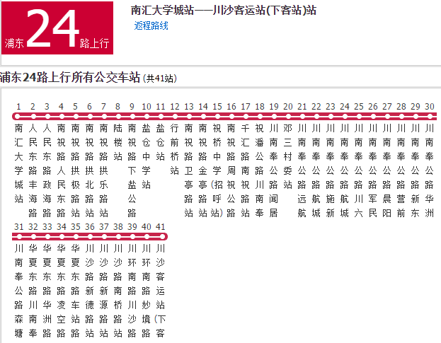 上海公交浦東24路