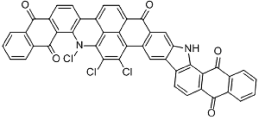 三氯代-12,24-二氫-5H-萘並[2,3-H]萘並[2\x27\x27,3\x27\x27:6\x27,7\x27]吲哚並[2\x27,3\x27:6,7]蒽並[2,1,9-MNA]吖啶-5,10,13,18