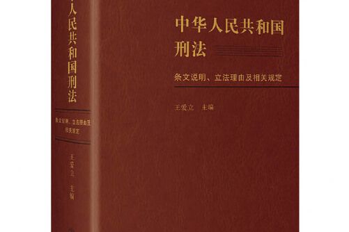 中華人民共和國刑法條文說明、立法理由及相關規定(2021年北京大學出版社出版的圖書)