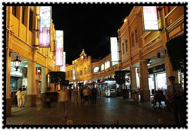 孫文西路步行街美麗的夜景