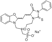 3-[2-[2-[3-（2-羥乙基）-1-苯基-2-硫代乙內醯脲-4-]亞乙基]-3(2H)-苯並惡唑]-1-丙磺酸鈉