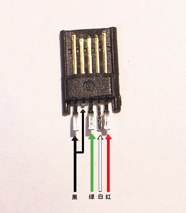 micro USB 端接線定義