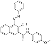 3-羥基-N-（4-甲氧基苯基）-4-（苯基偶氮）-2-萘甲醯胺