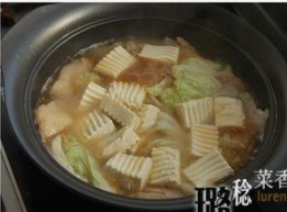 鮑汁白菜豆腐煲