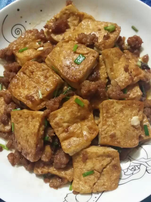 鐵板肉糜豆腐