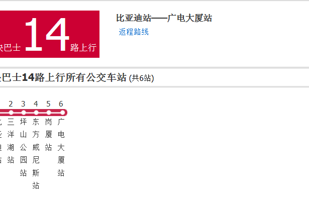 深圳高快巴士14路