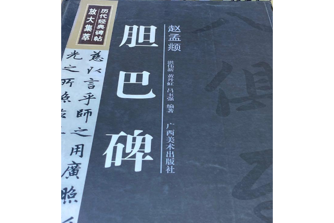 趙孟_《膽巴碑》(2008年廣西美術出版社出版的圖書)