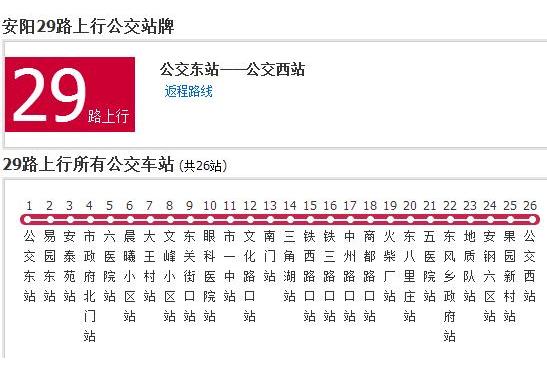 安陽公交29路