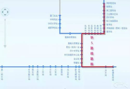 快5路線路走向圖