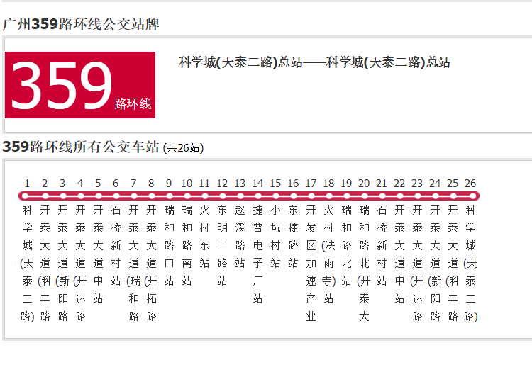 廣州公交359路環線