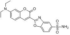 2-（7-二乙基氨基）-2-氧代-2H-1-苯並吡喃-3-基)-5-苯並惡唑亞磺醯胺