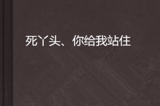 死丫頭、你給我站住