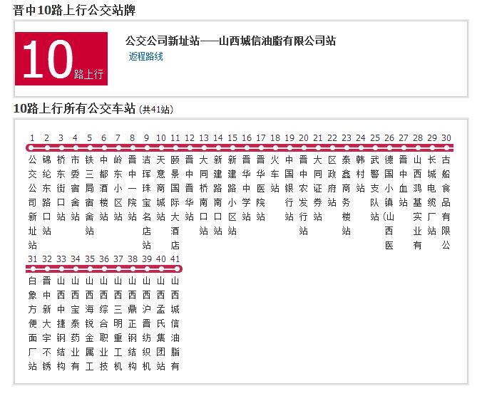 晉中公交10路