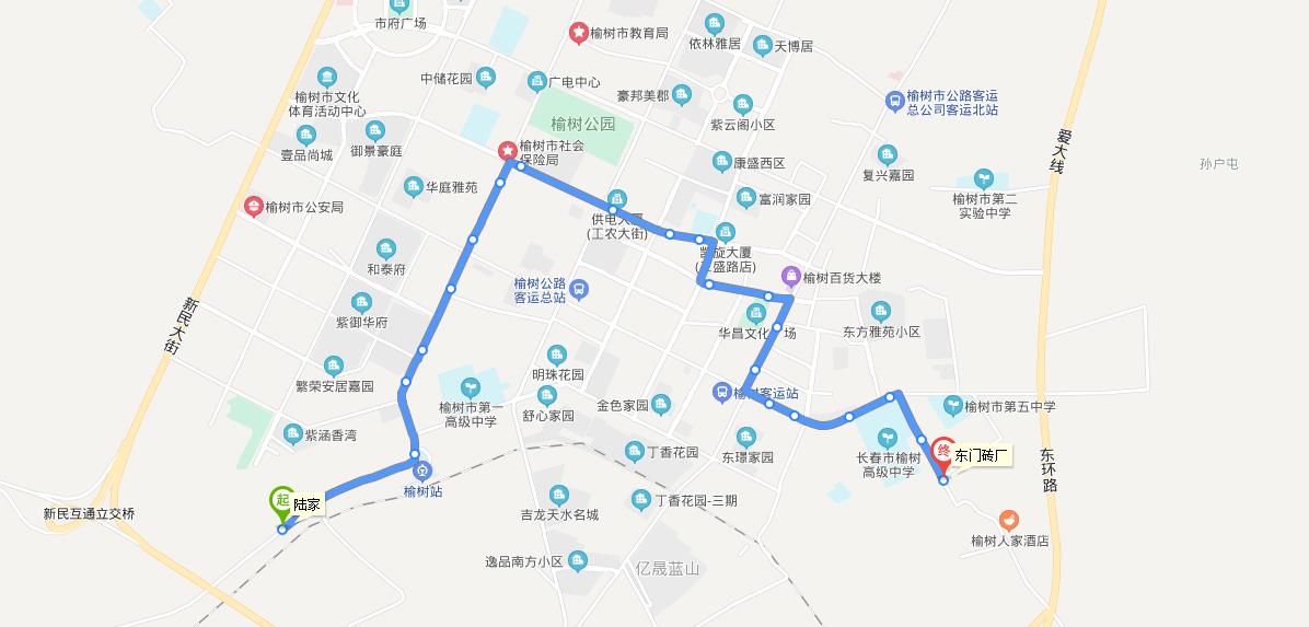 長春公交榆樹3路