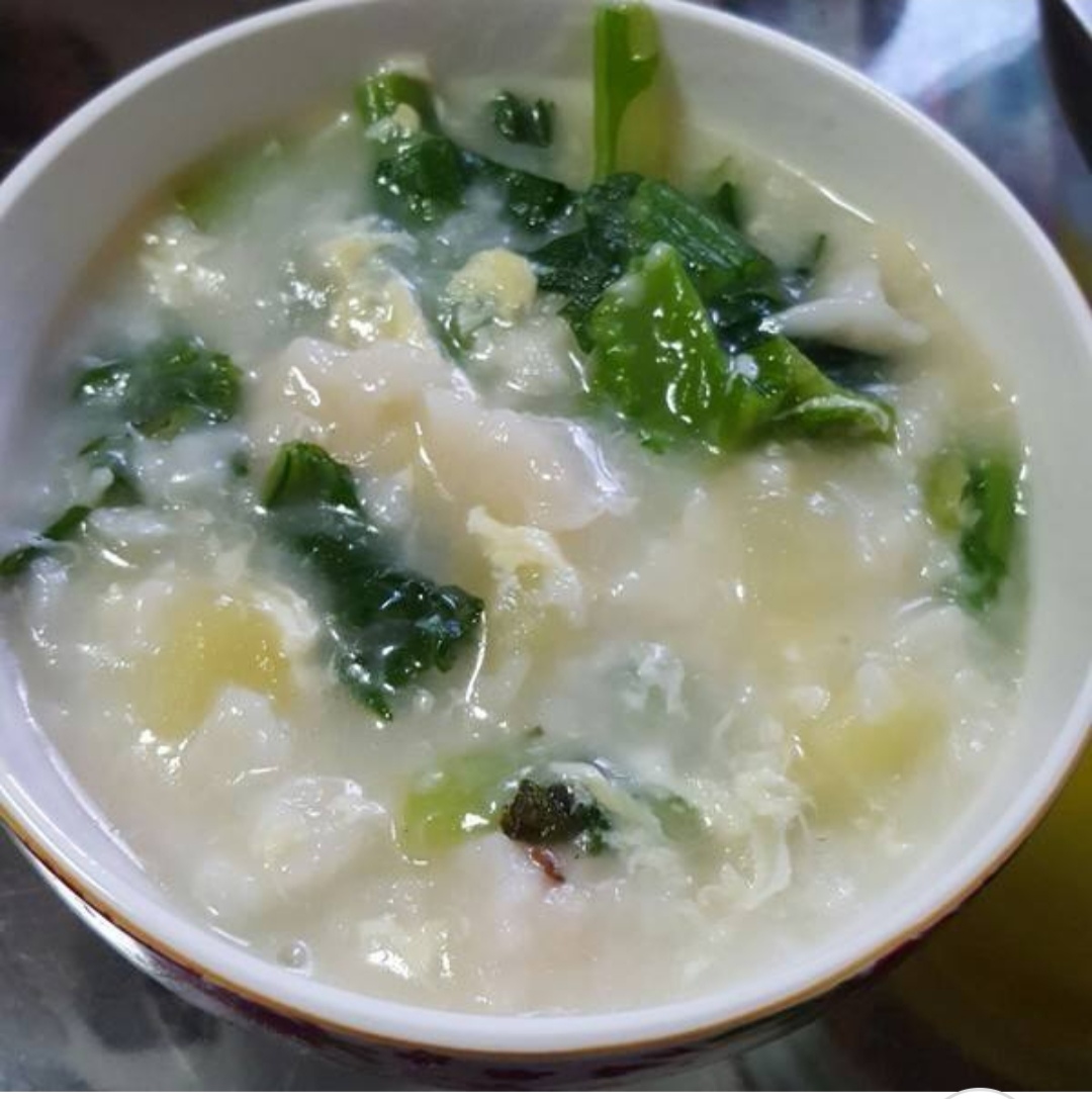 麥蒿雞蛋湯