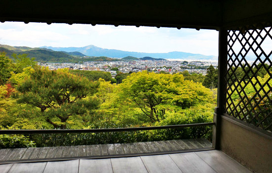 大河內山莊庭園最高處