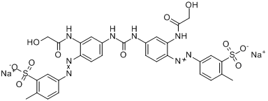 3,3\x27-[羰基雙亞氨基[2-[（2-羥乙醯基）氨基]-4,1-亞苯基]偶氮]]雙（6-甲基）-苯磺酸二鈉