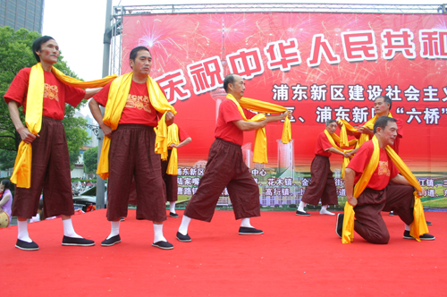 上海港碼頭號子表演