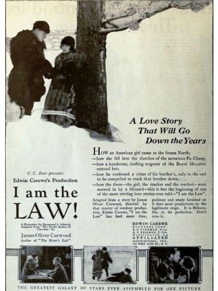 I Am the Law(美國1922年Edwin Carewe執導的電影)