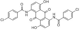 N,N\x27-（9,10-二氫-4,8-二羥基-9,10-二氧代-1,5-聯蒽基）雙（4-氯苯甲醯胺）