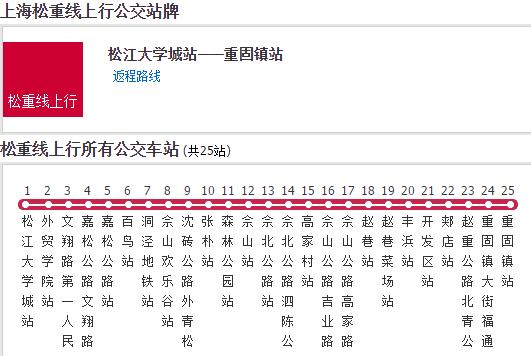 上海公交松重線