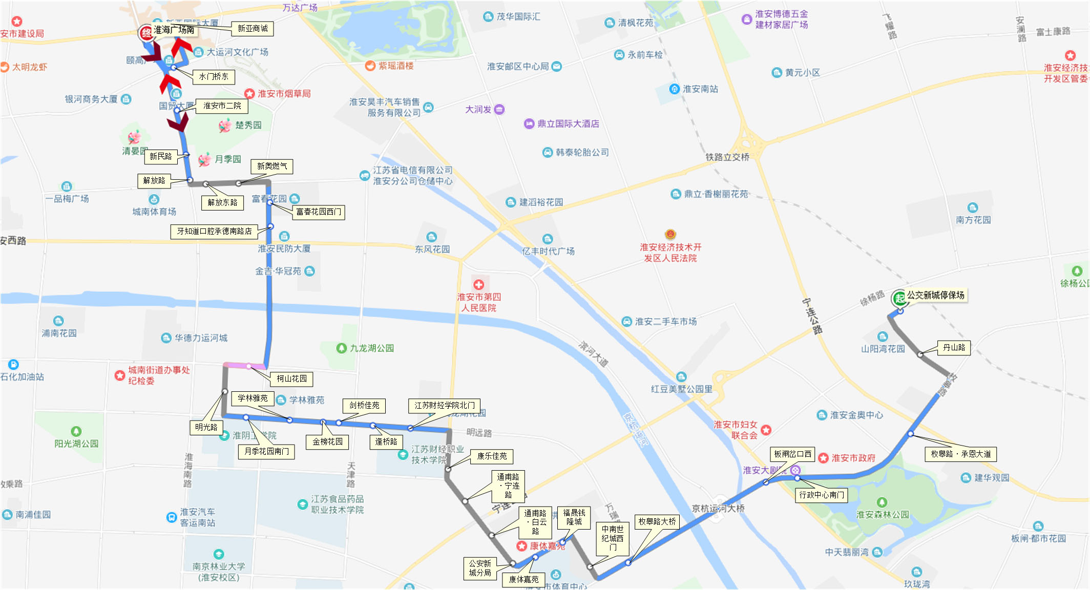 淮安公交14路