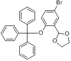 2-（5-溴-2-三苯甲基苯氧基）-1,3-二氧戊環