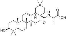 N-[(3beta)-3-羥基-28-氧代齊墩果-12-烯-28-基]-L-丙氨酸