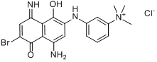 3-[（4-氨基-6-溴-5,8-二氫-1-羥基-8-亞氨基-5-氧代-2-萘基）氨基]苯基三甲基氯化銨