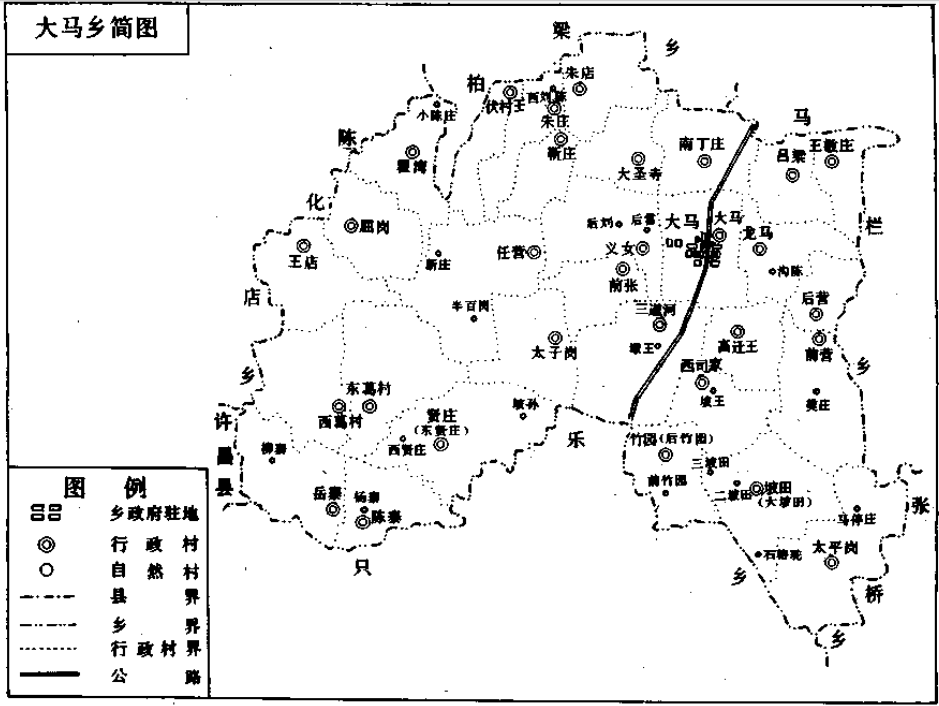 大馬鎮簡圖