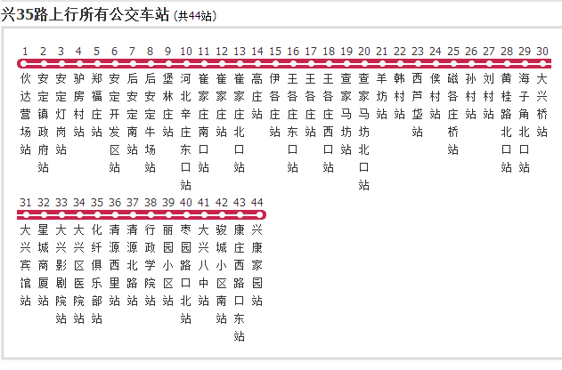 北京公交興35路