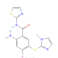 2-氨基-4-氟-5-[（1-甲基-1H-咪唑-2-基）硫基]-N-噻唑-2-基苯甲醯胺