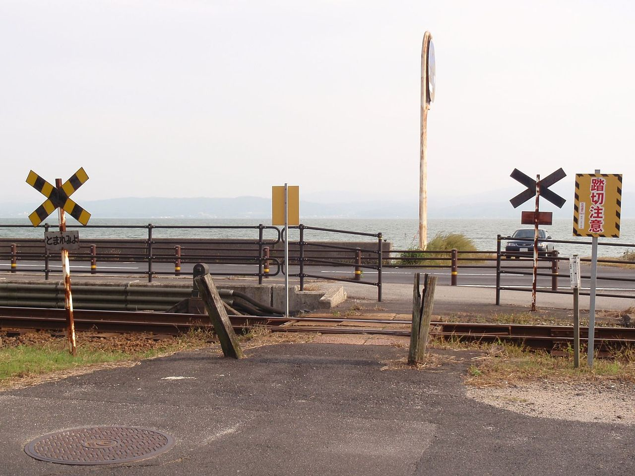 日本的第四類鐵路道口（一畑電車）