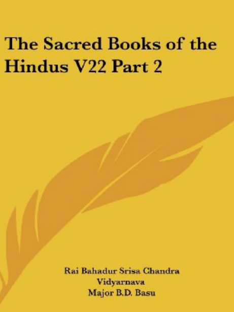 The Sacred Books of the Hindus V22 Part 2