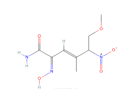 (±)-(E)-4-甲基-2-[(E)-羥基氨基]-5-硝基-6-甲氧基-3-己烯胺