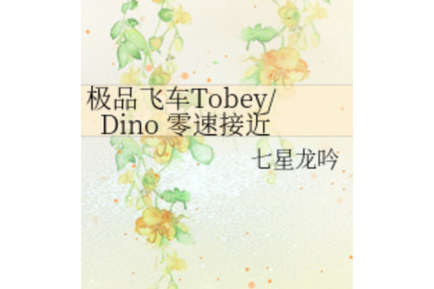 極品飛車Tobey/Dino 零速接近