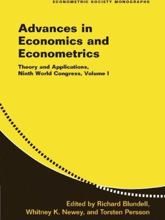 Advances in Economics and Econometrics