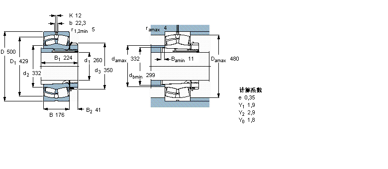 SKF 23256CCK/W33+OH2356H軸承