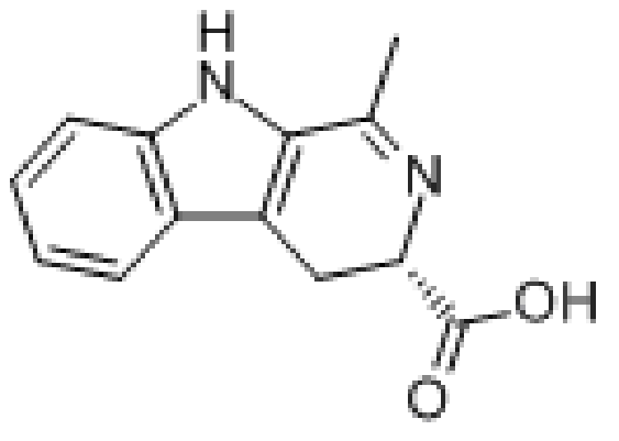 (S)-4,9-二氫-1-甲基-3H-吡啶並(3,4-b)吲哚-3-羧酸