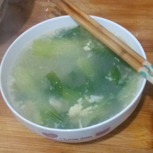 小青菜蛋湯