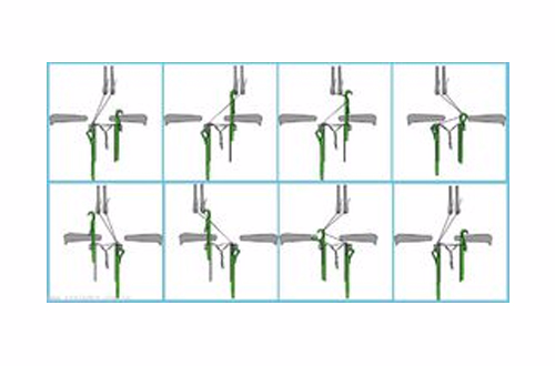 經編針織成圈過程