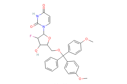 1-[5-O-[二（4-甲氧基苯基）苯甲基]-2-脫氧-2-氟-beta-D-阿拉伯呋喃糖基]-2,4(1H,3H)-嘧啶二酮