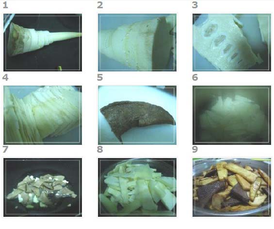 苦筍炒鹵舌（做法步驟）