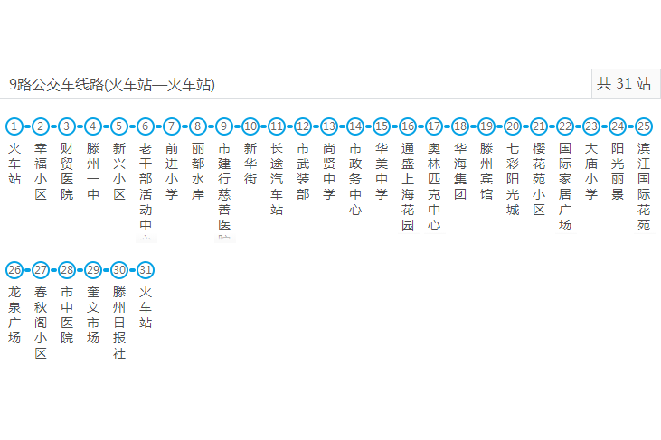 滕州公交9路