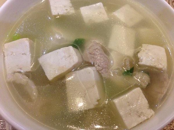 豆腐瘦肉湯