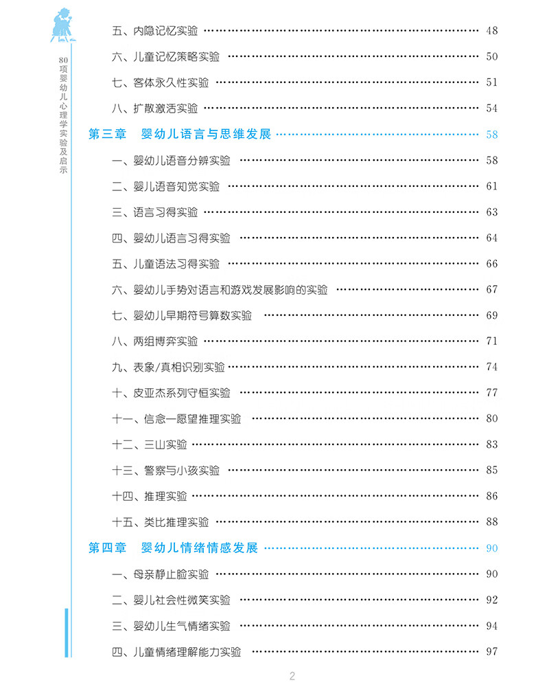 80項嬰幼兒心理學實驗及啟示